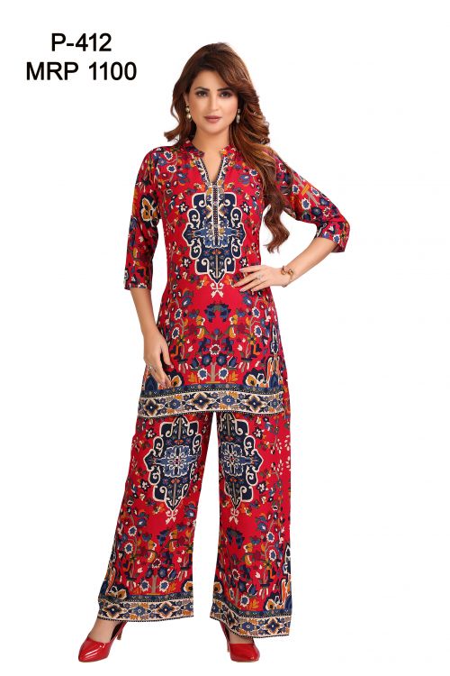 designn of kurti P-412