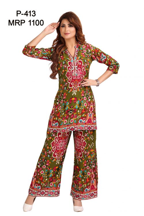 designn of kurti P-413