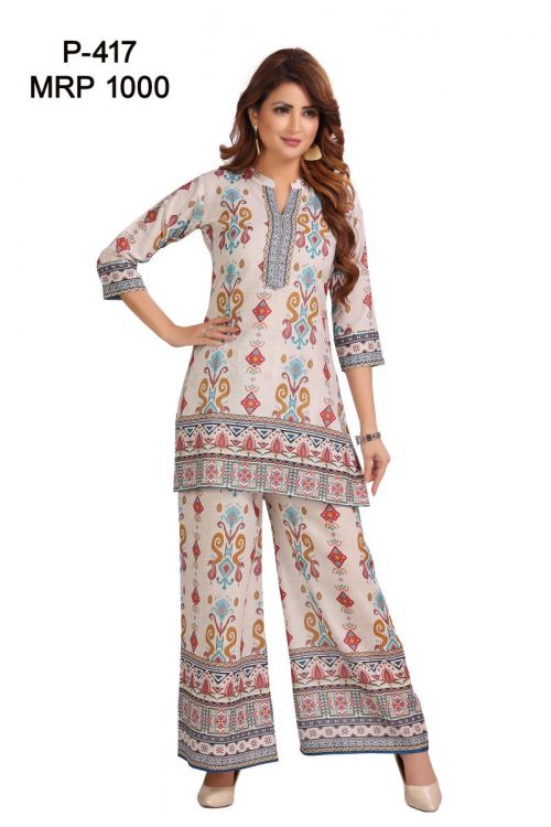 designn of kurti P-417