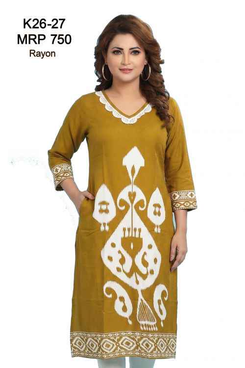 designn of kurti K26-27