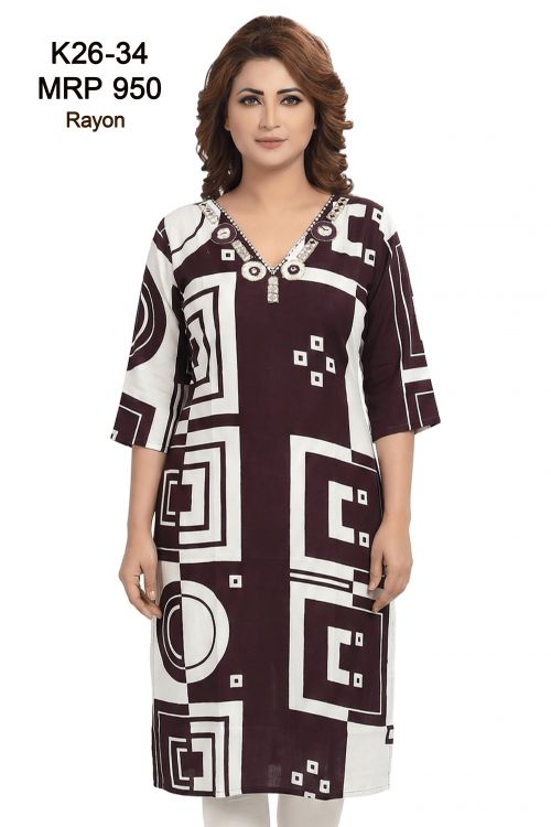 designn of kurti K26-34