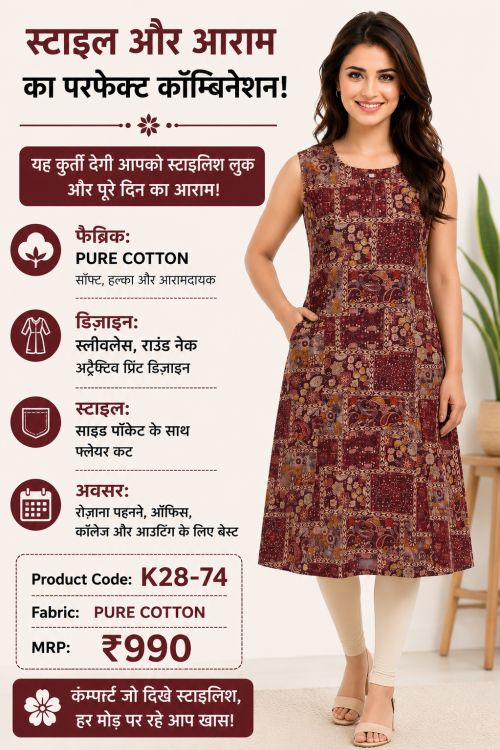 designn of kurti K28-74